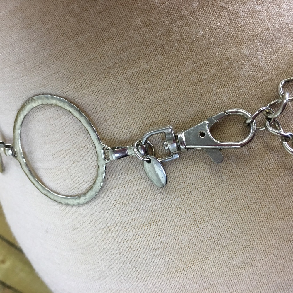 Silver Tone Hoop Go-go Belt - Picture 5 of 6